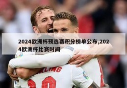 2024欧洲杯预选赛积分榜单公布,2024欧洲杯比赛时间