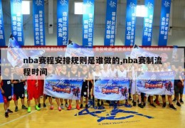 nba赛程安排规则是谁做的,nba赛制流程时间