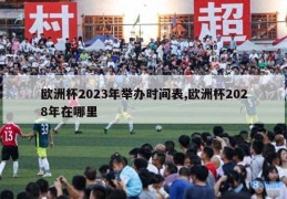 欧洲杯2023年举办时间表,欧洲杯2028年在哪里