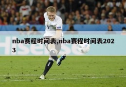 nba赛程时间表,nba赛程时间表2023