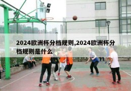 2024欧洲杯分档规则,2024欧洲杯分档规则是什么