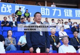 2024欧洲杯分组情况怎么样,2024欧洲杯比赛时间